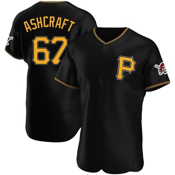Braxton Ashcraft Men's Authentic Pittsburgh Pirates Black Alternate Jersey