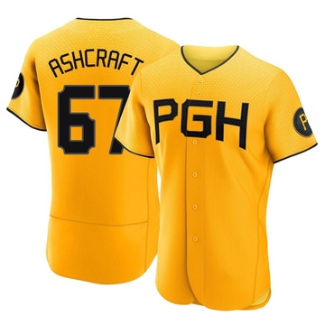 Braxton Ashcraft Men's Authentic Pittsburgh Pirates Gold 2023 City Connect Jersey