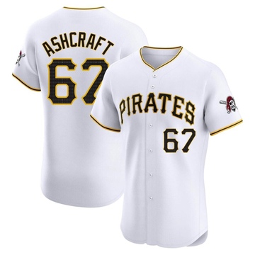 Braxton Ashcraft Men's Elite Pittsburgh Pirates White Home Jersey