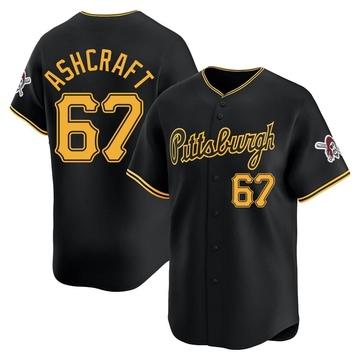 Braxton Ashcraft Men's Limited Pittsburgh Pirates Black Alternate Jersey