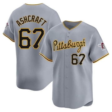 Braxton Ashcraft Men's Limited Pittsburgh Pirates Gray Away Jersey