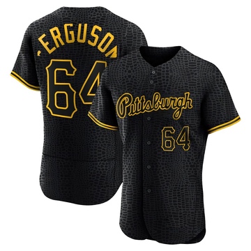 Caleb Ferguson Men's Authentic Pittsburgh Pirates Black Snake Skin City Jersey