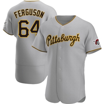 Caleb Ferguson Men's Authentic Pittsburgh Pirates Gray Road Jersey