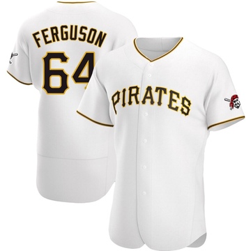 Caleb Ferguson Men's Authentic Pittsburgh Pirates White Home Jersey