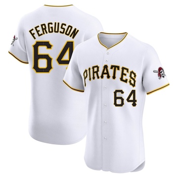 Caleb Ferguson Men's Elite Pittsburgh Pirates White Home Jersey