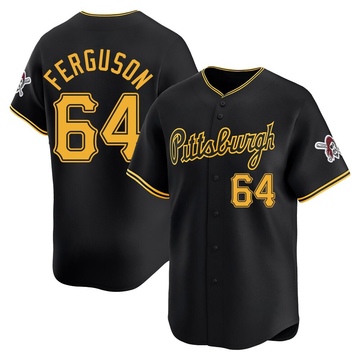 Caleb Ferguson Men's Limited Pittsburgh Pirates Black Alternate Jersey