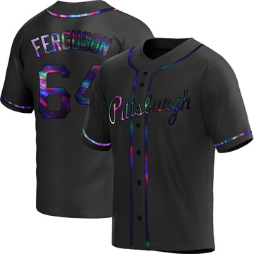 Caleb Ferguson Men's Replica Pittsburgh Pirates Black Holographic Alternate Jersey