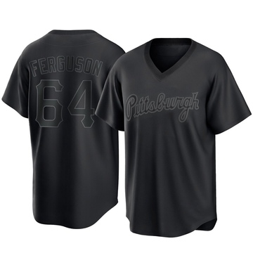 Caleb Ferguson Men's Replica Pittsburgh Pirates Black Pitch Fashion Jersey