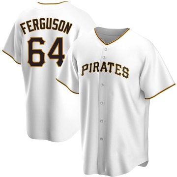 Caleb Ferguson Men's Replica Pittsburgh Pirates White Home Jersey