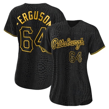 Caleb Ferguson Women's Authentic Pittsburgh Pirates Black Snake Skin City Jersey