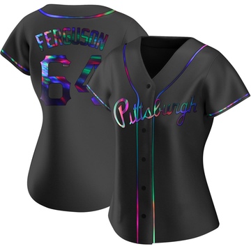Caleb Ferguson Women's Replica Pittsburgh Pirates Black Holographic Alternate Jersey