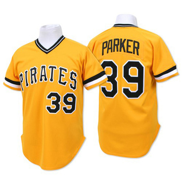 Dave Parker Men's Authentic Pittsburgh Pirates Gold Throwback Jersey