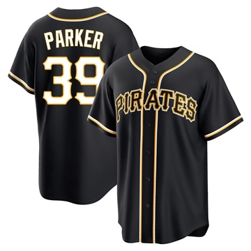 Dave Parker Men's Replica Pittsburgh Pirates Black Fashion Out Jersey