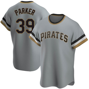 Dave Parker Men's Replica Pittsburgh Pirates Gray Road Cooperstown Collection Jersey