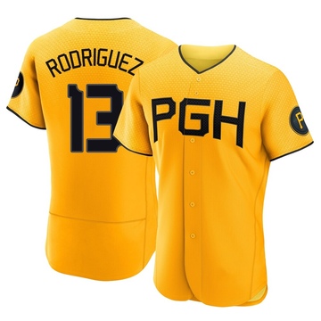 Endy Rodriguez Men's Authentic Pittsburgh Pirates Gold 2023 City Connect Jersey