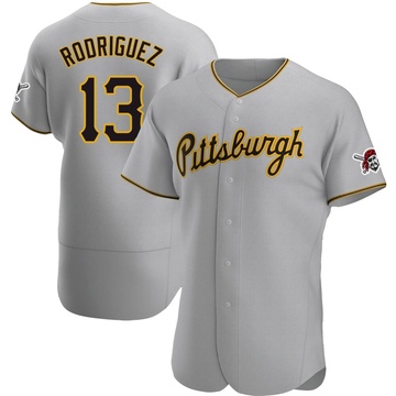 Endy Rodriguez Men's Authentic Pittsburgh Pirates Gray Road Jersey