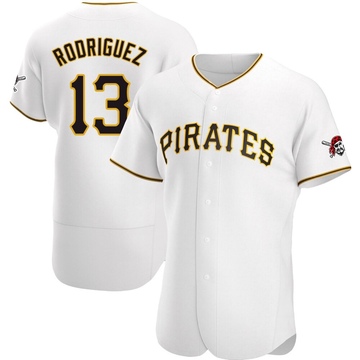 Endy Rodriguez Men's Authentic Pittsburgh Pirates White Home Jersey