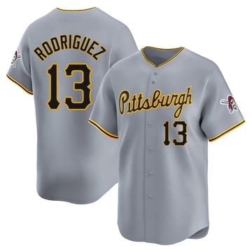 Endy Rodriguez Men's Limited Pittsburgh Pirates Gray Away Jersey