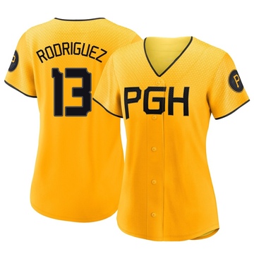 Endy Rodriguez Women's Authentic Pittsburgh Pirates Gold 2023 City Connect Jersey