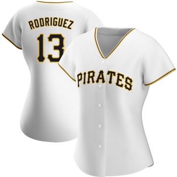 Endy Rodriguez Women's Authentic Pittsburgh Pirates White Home Jersey