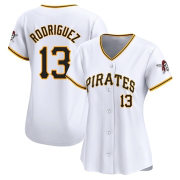 Endy Rodriguez Women's Limited Pittsburgh Pirates White Home Jersey