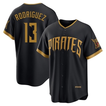 Endy Rodriguez Youth Limited Pittsburgh Pirates Black 2026 City Connect Stadium Jersey