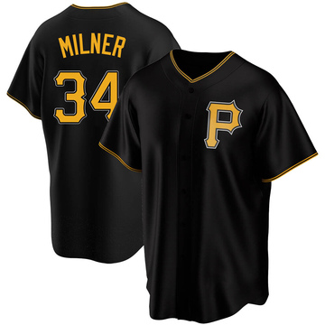 John Milner Men's Replica Pittsburgh Pirates Black Alternate Jersey