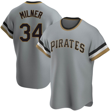 John Milner Men's Replica Pittsburgh Pirates Gray Road Cooperstown Collection Jersey