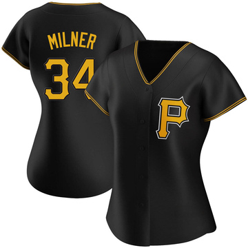 John Milner Women's Authentic Pittsburgh Pirates Black Alternate Jersey