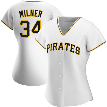 John Milner Women's Authentic Pittsburgh Pirates White Home Jersey