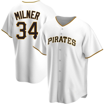 John Milner Youth Replica Pittsburgh Pirates White Home Jersey