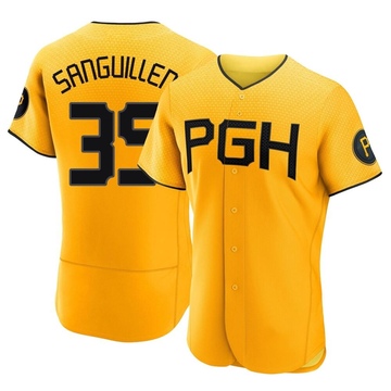 Manny Sanguillen Men's Authentic Pittsburgh Pirates Gold 2023 City Connect Jersey