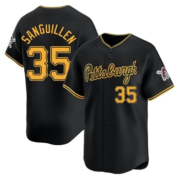 Manny Sanguillen Men's Limited Pittsburgh Pirates Black Alternate Jersey