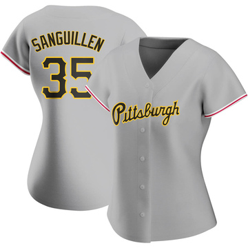 Manny Sanguillen Women's Authentic Pittsburgh Pirates Gray Road Jersey