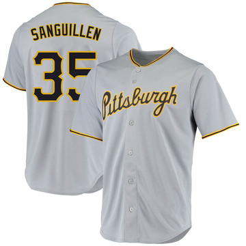 Manny Sanguillen Youth Replica Pittsburgh Pirates Gray Road Jersey