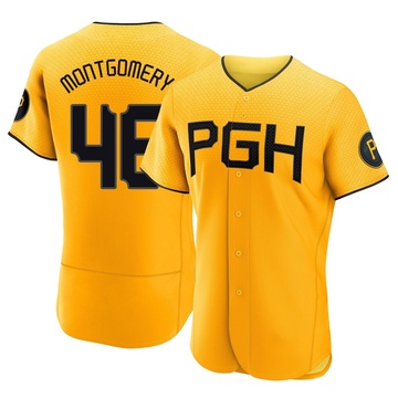 Mason Montgomery Men's Authentic Pittsburgh Pirates Gold 2023 City Connect Jersey