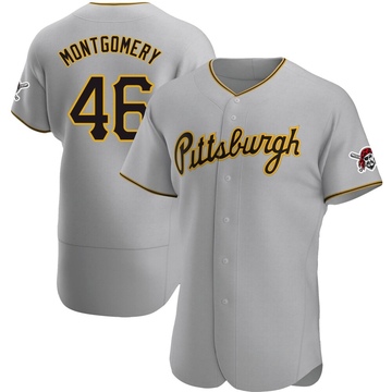 Mason Montgomery Men's Authentic Pittsburgh Pirates Gray Road Jersey