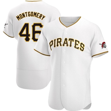 Mason Montgomery Men's Authentic Pittsburgh Pirates White Home Jersey