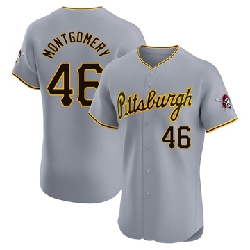 Mason Montgomery Men's Elite Pittsburgh Pirates Gray Road Jersey
