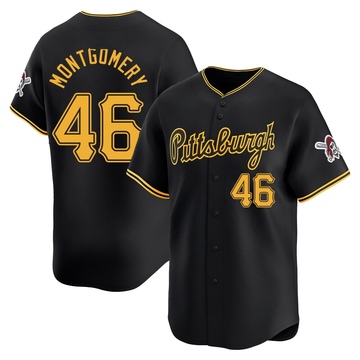 Mason Montgomery Men's Limited Pittsburgh Pirates Black Alternate Jersey