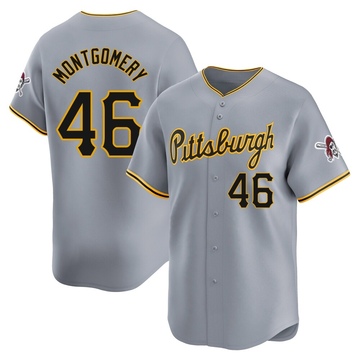 Mason Montgomery Men's Limited Pittsburgh Pirates Gray Away Jersey
