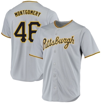 Mason Montgomery Men's Replica Pittsburgh Pirates Gray Road Jersey