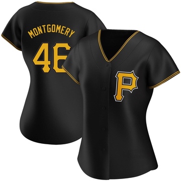Mason Montgomery Women's Replica Pittsburgh Pirates Black Alternate Jersey