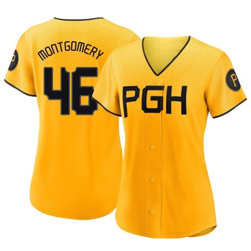 Mason Montgomery Women's Replica Pittsburgh Pirates Gold 2023 City Connect Jersey