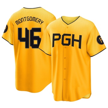Mason Montgomery Youth Replica Pittsburgh Pirates Gold 2023 City Connect Jersey