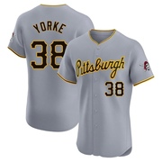 Nick Yorke Men's Elite Pittsburgh Pirates Gray Road Jersey
