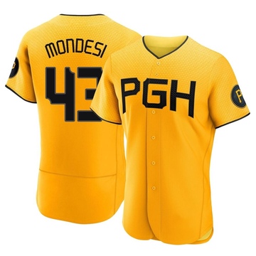 Raul Mondesi Men's Authentic Pittsburgh Pirates Gold 2023 City Connect Jersey