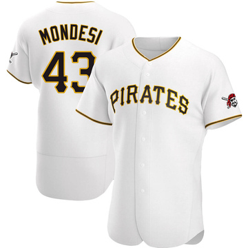 Raul Mondesi Men's Authentic Pittsburgh Pirates White Home Jersey