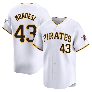 Raul Mondesi Men's Limited Pittsburgh Pirates White Home Jersey