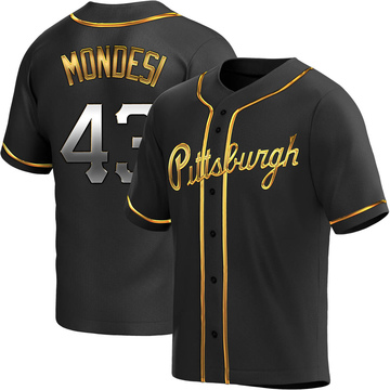 Raul Mondesi Men's Replica Pittsburgh Pirates Black Golden Alternate Jersey